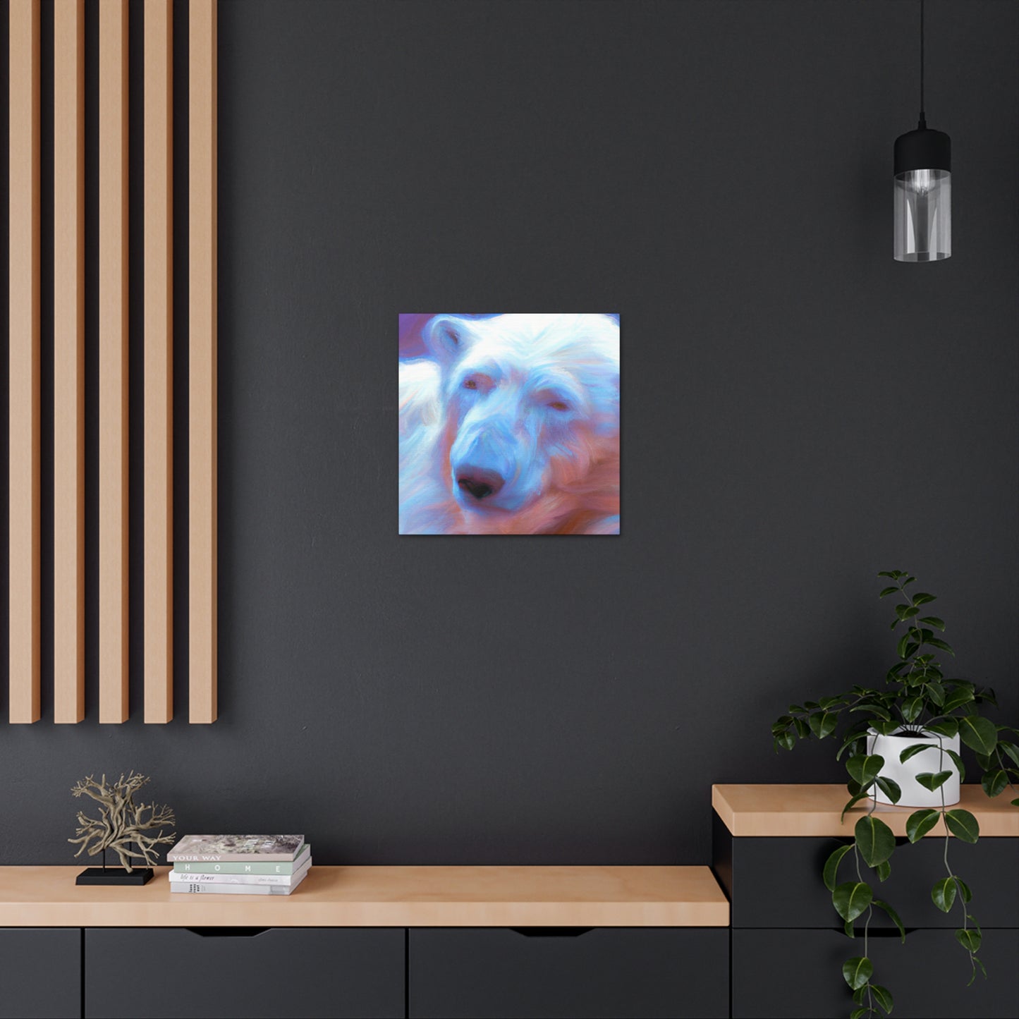 Polar Bear Impressionism - Canvas