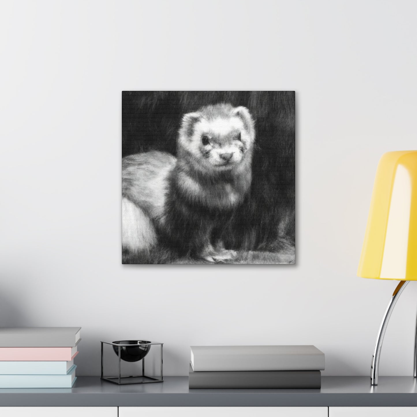 Ferret in Impressionism - Canvas