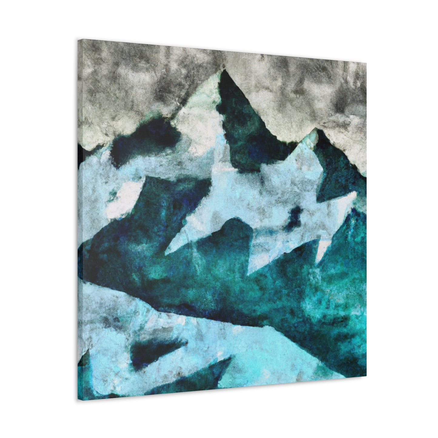 "Glaciers in Moonlight Shine" - Canvas