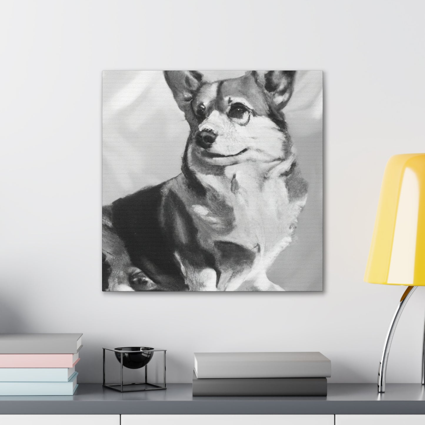 "Corgi Love Eternalized" - Canvas