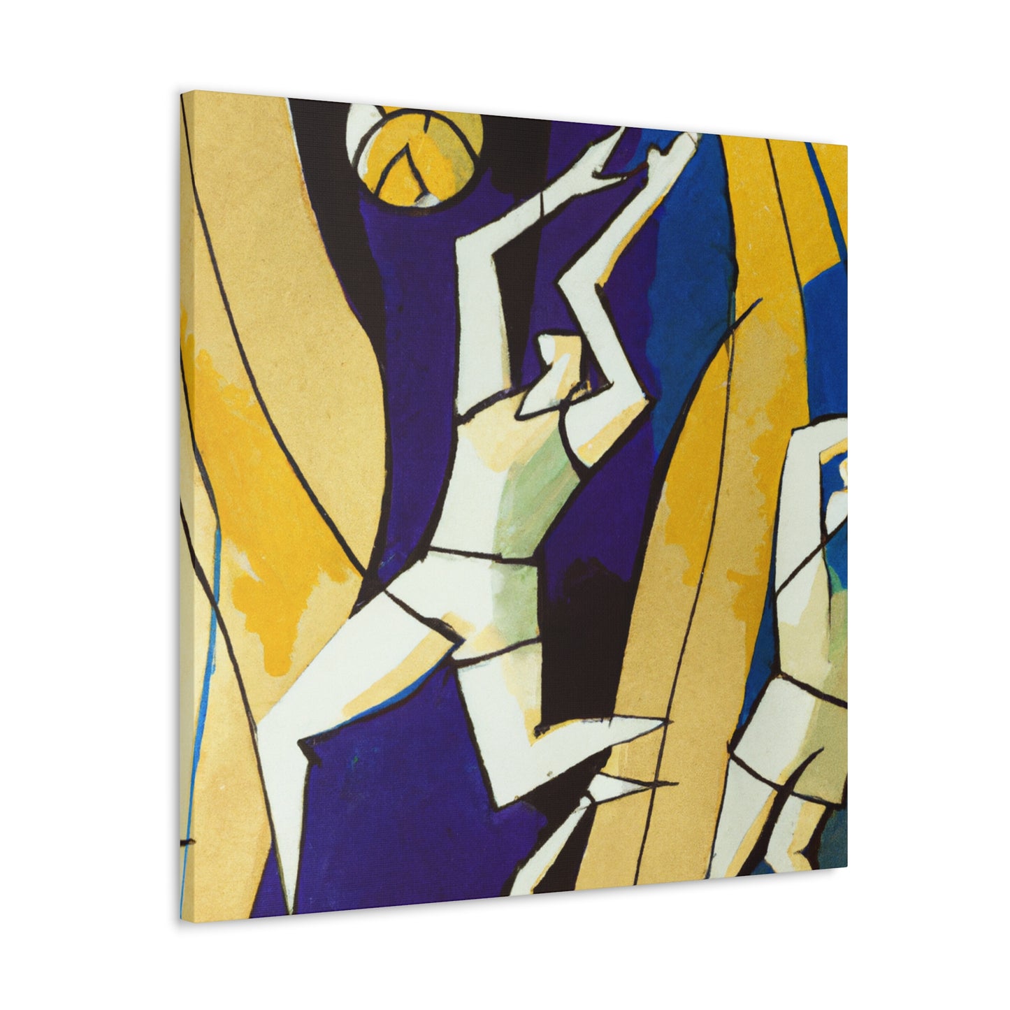 "Volleyball in Art Deco" - Canvas