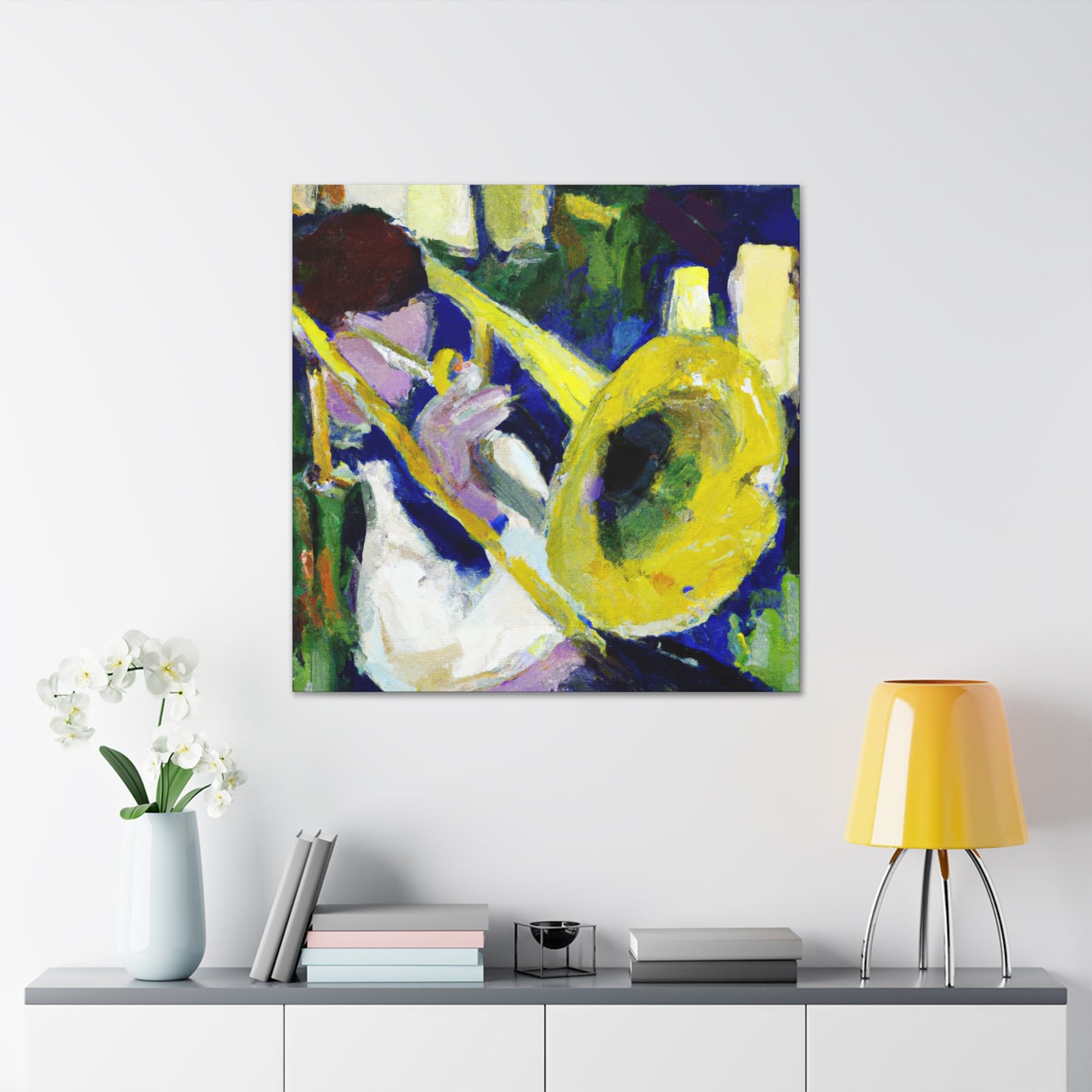 Trombone in Abstraction - Canvas