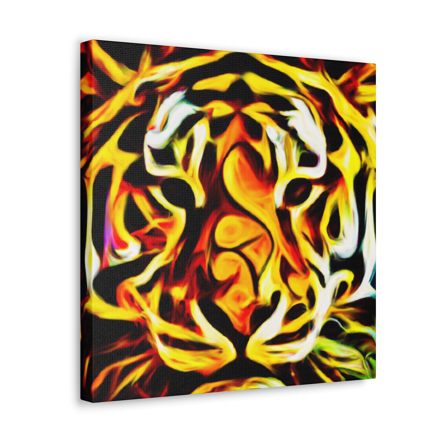 "Striking Tiger Portrait" - Canvas