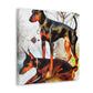 "Doberman's Bold Spirit" - Canvas