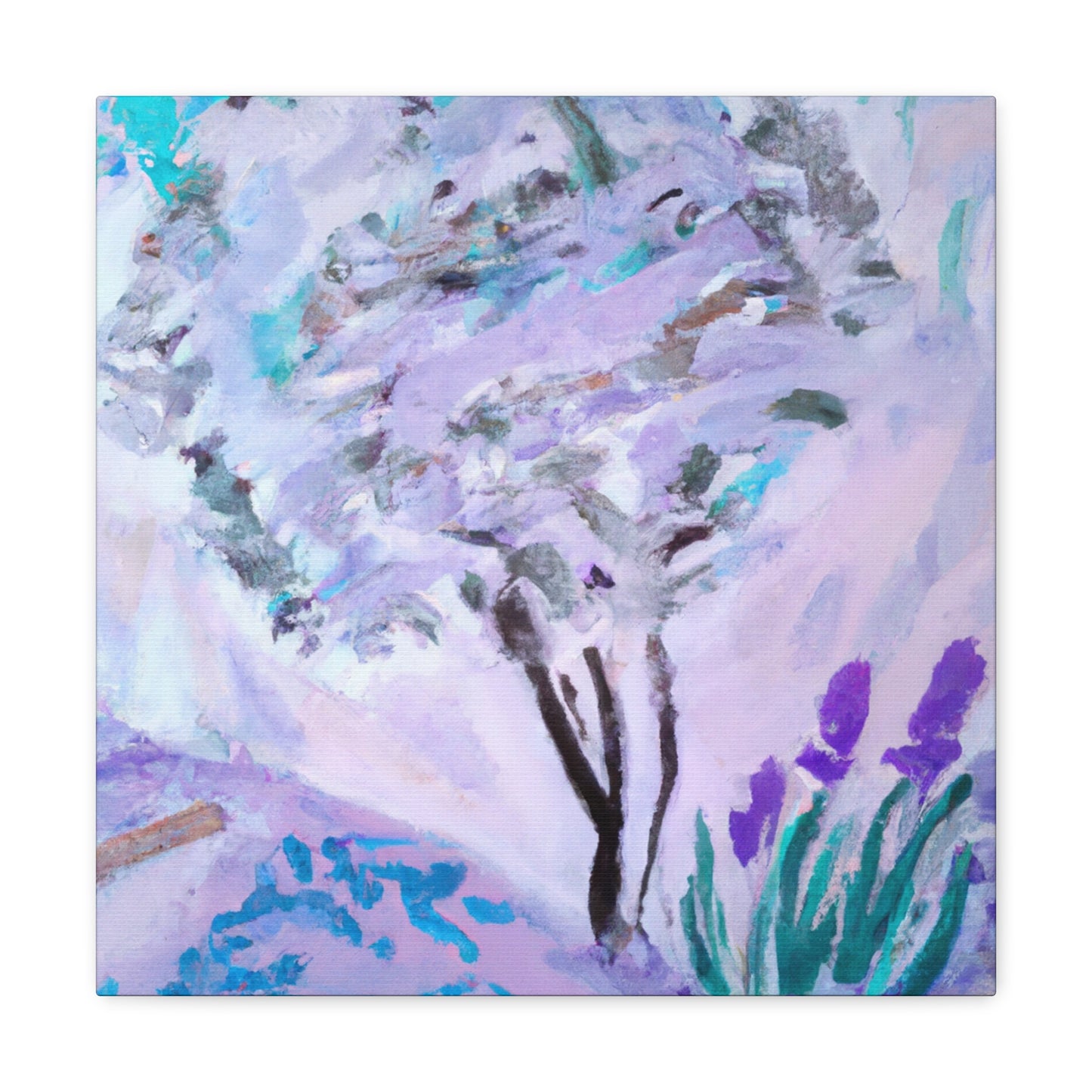 Lavender Reflections Ablaze - Canvas