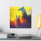 Pensive Llama Dreamscape - Canvas