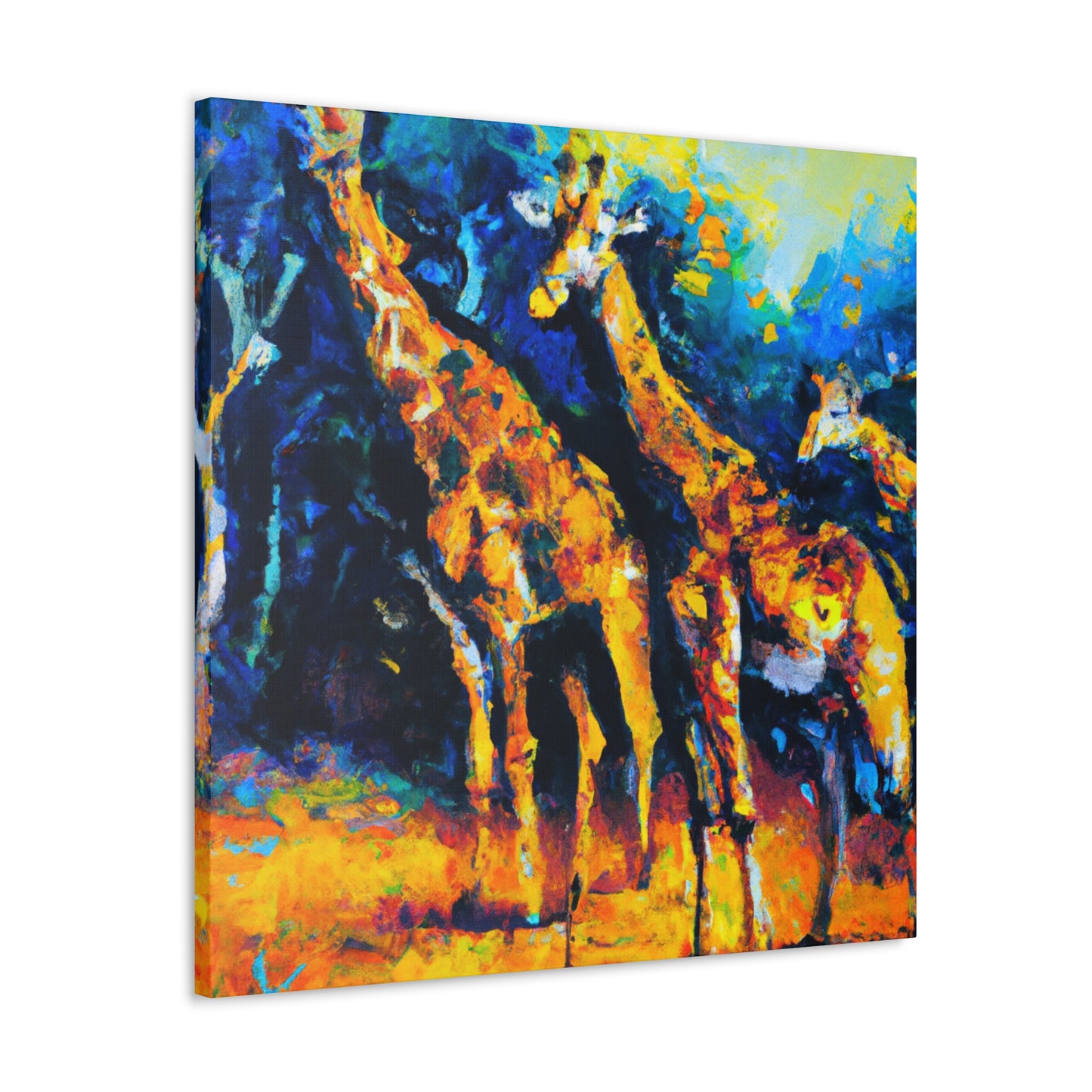 Giraffe in Impressionism - Canvas