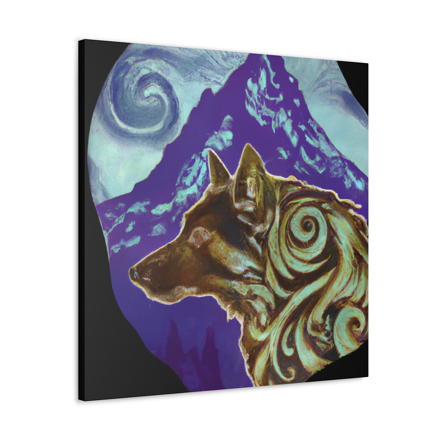 "The Wolf's Beauty Rising" - Canvas