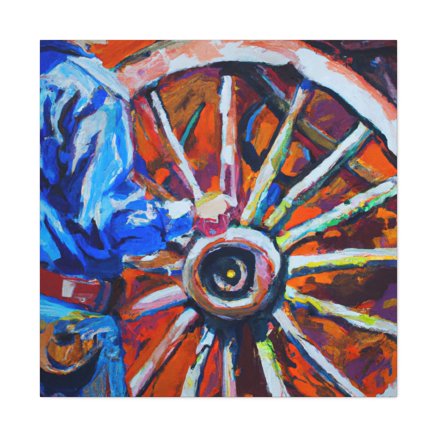 Wagon Wheel Realism - Canvas