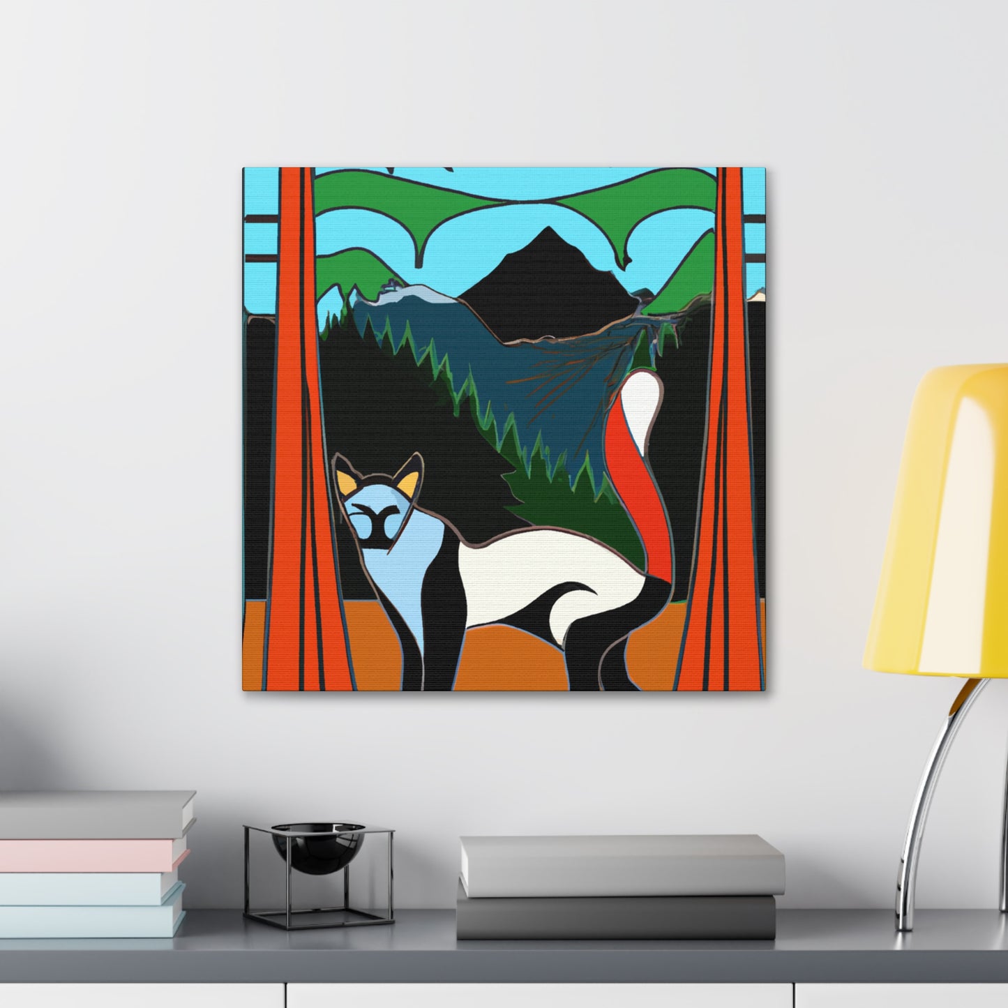 "Marten under the Moonlight" - Canvas