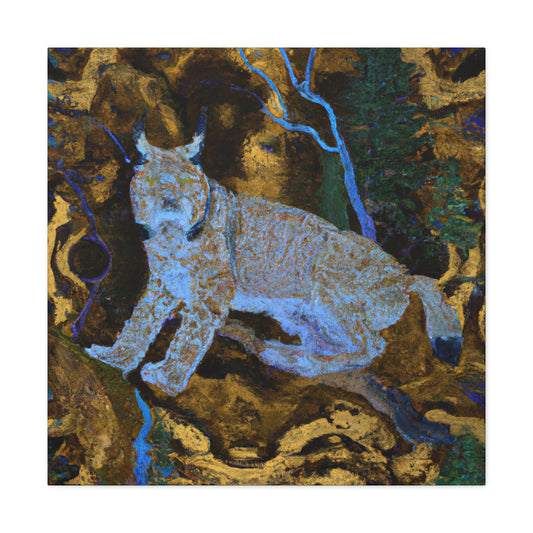 Lynx in Moonlight Glow - Canvas