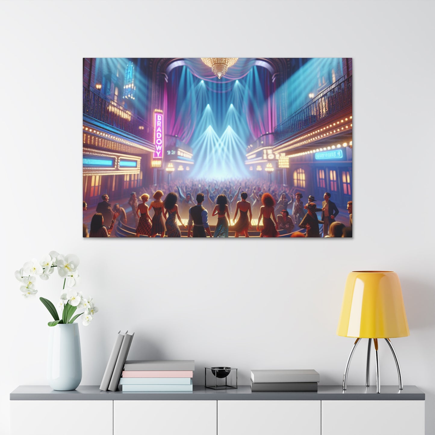 "Vibrant Broadway Spectacle" - Canvas