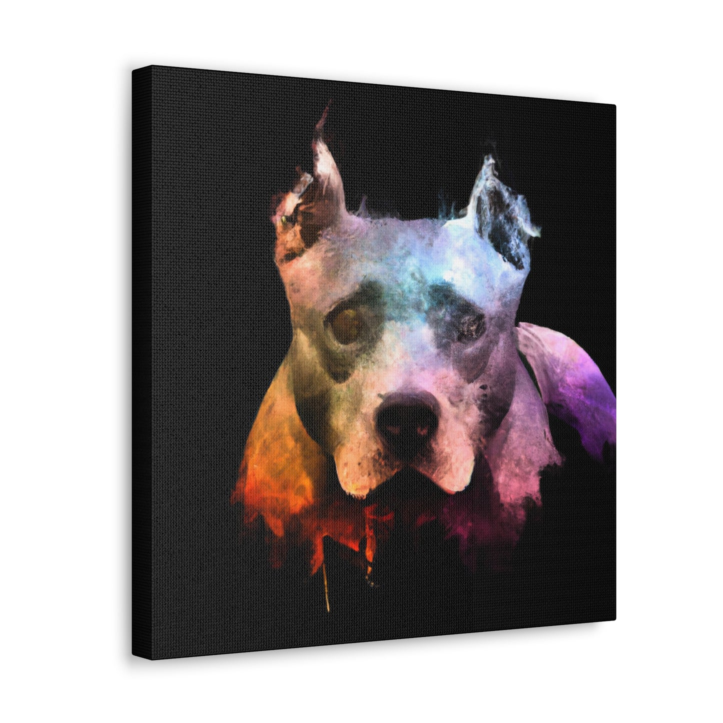 Pitbull in Candlelight - Canvas