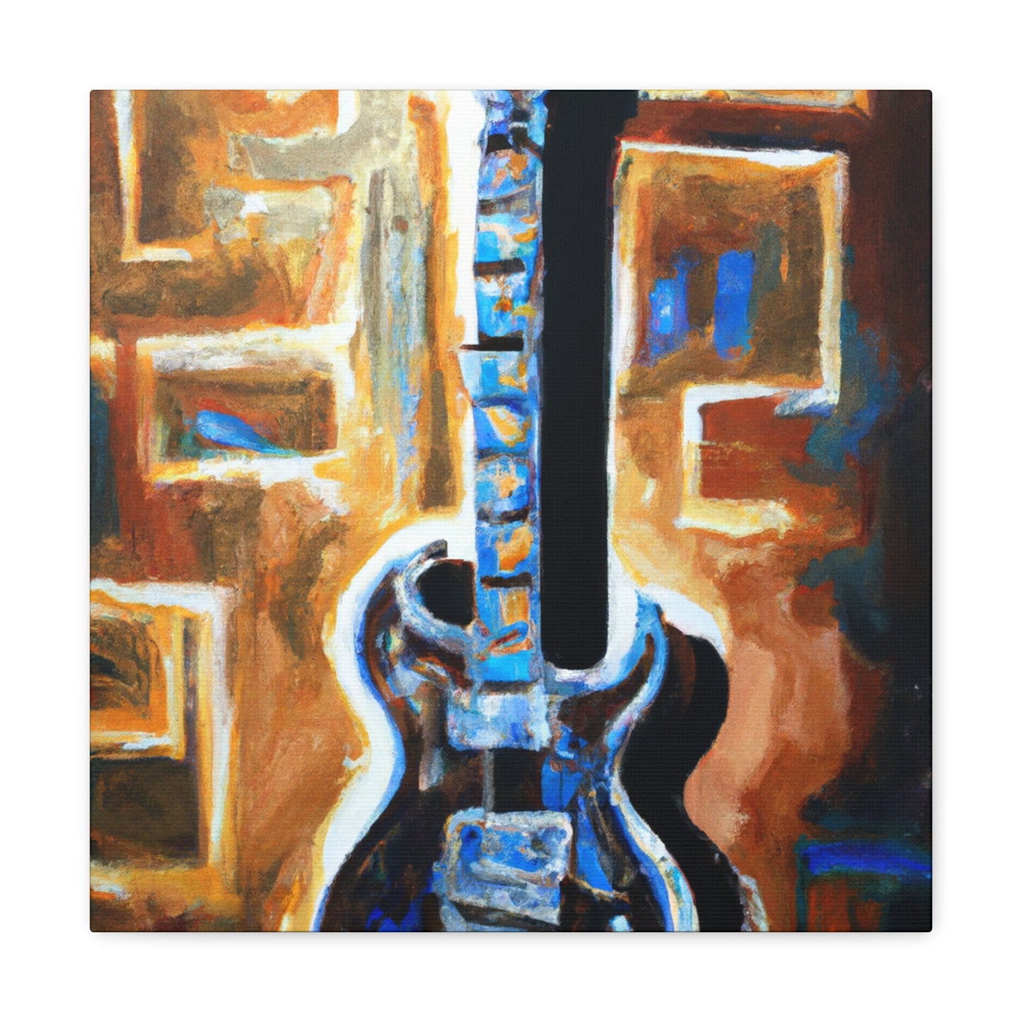 Electric Guitar Strumming - Canvas