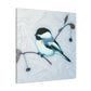 "Chickadee in Art Nouveau" - Canvas