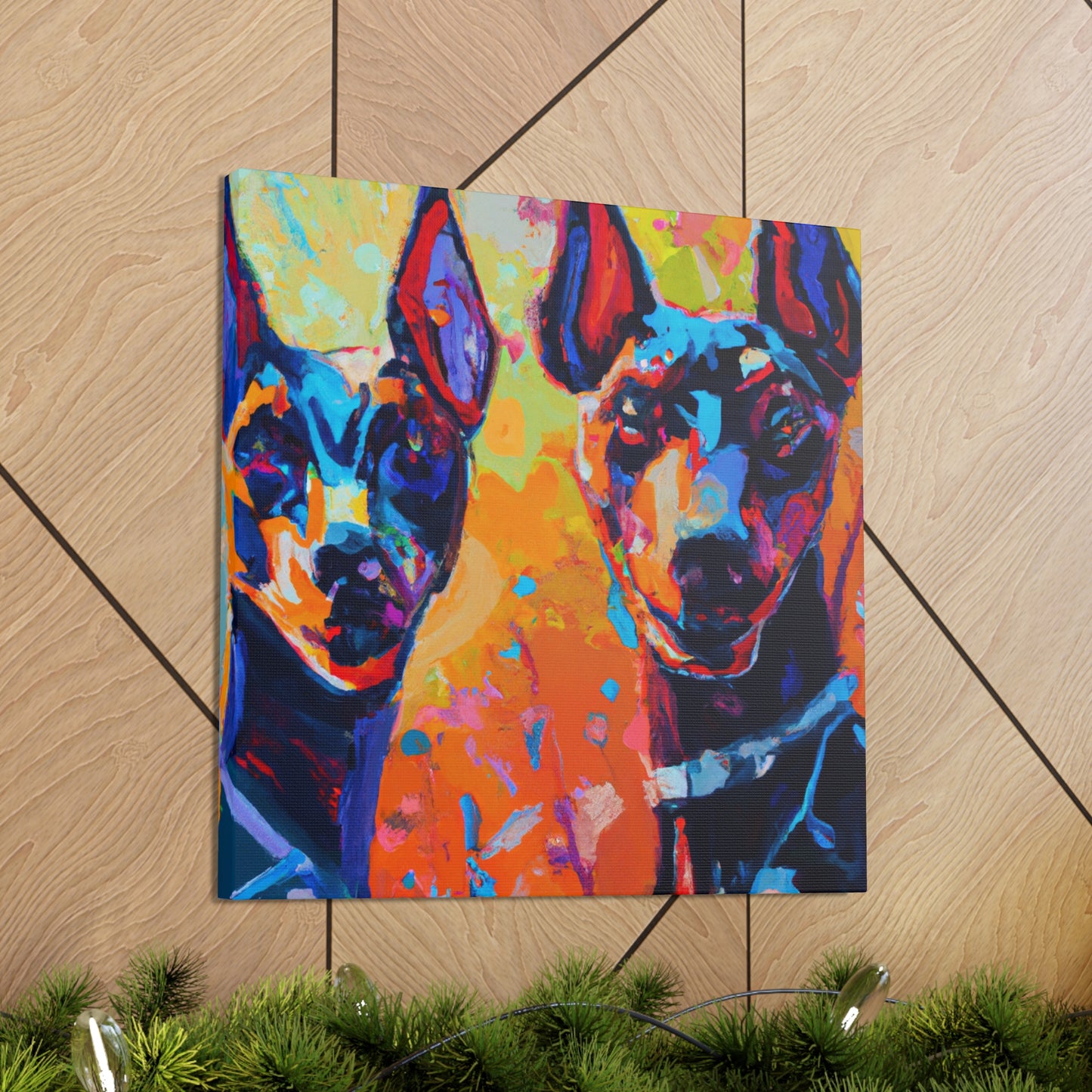 "Doberman in Impressionism" - Canvas