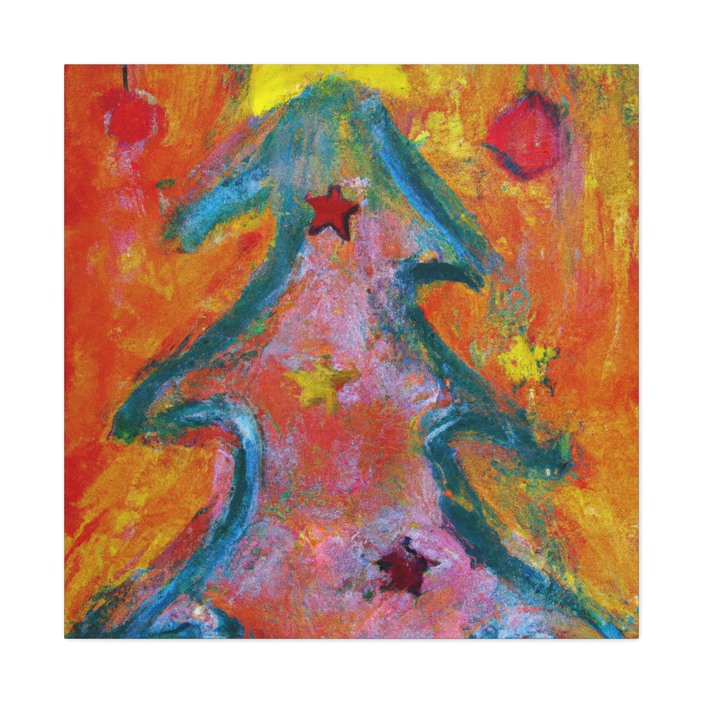 Christmas Tree Wonderment - Canvas