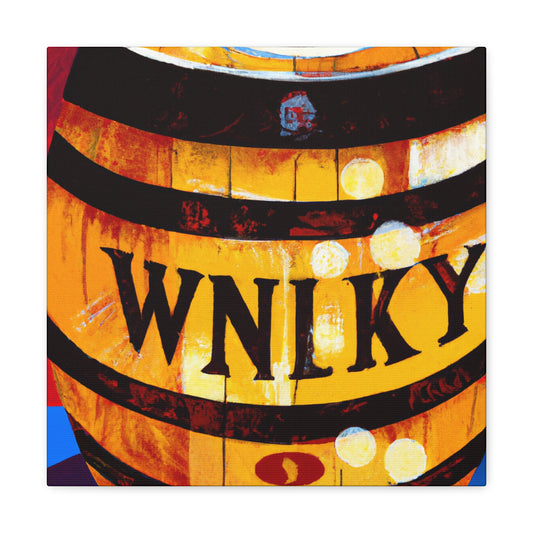 Whiskey Barrel Pop Art - Canvas