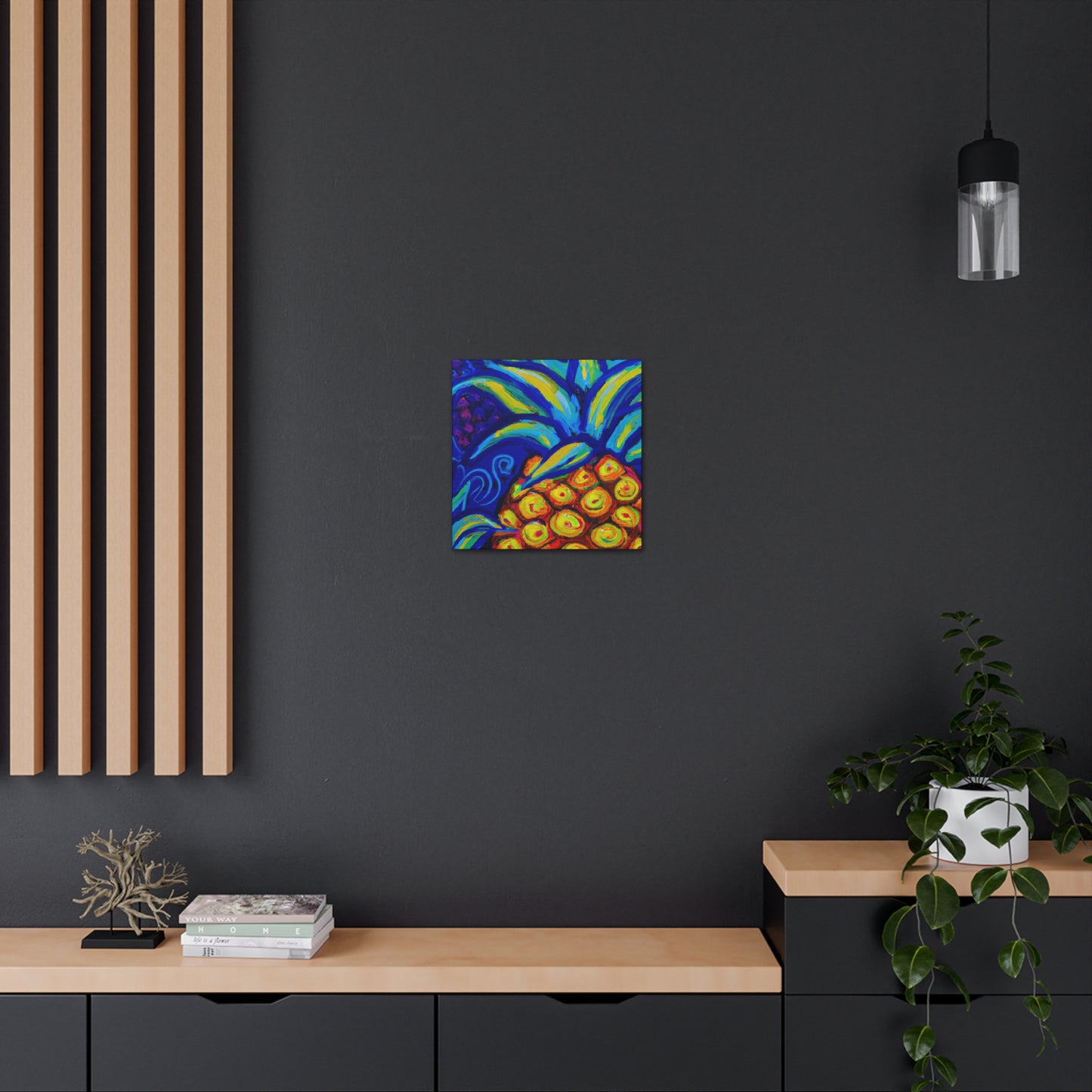 Pineapple Folk Delight - Canvas