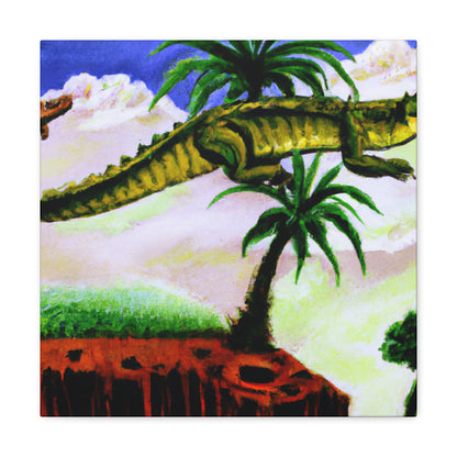 Crocodile in Organic Dream - Canvas