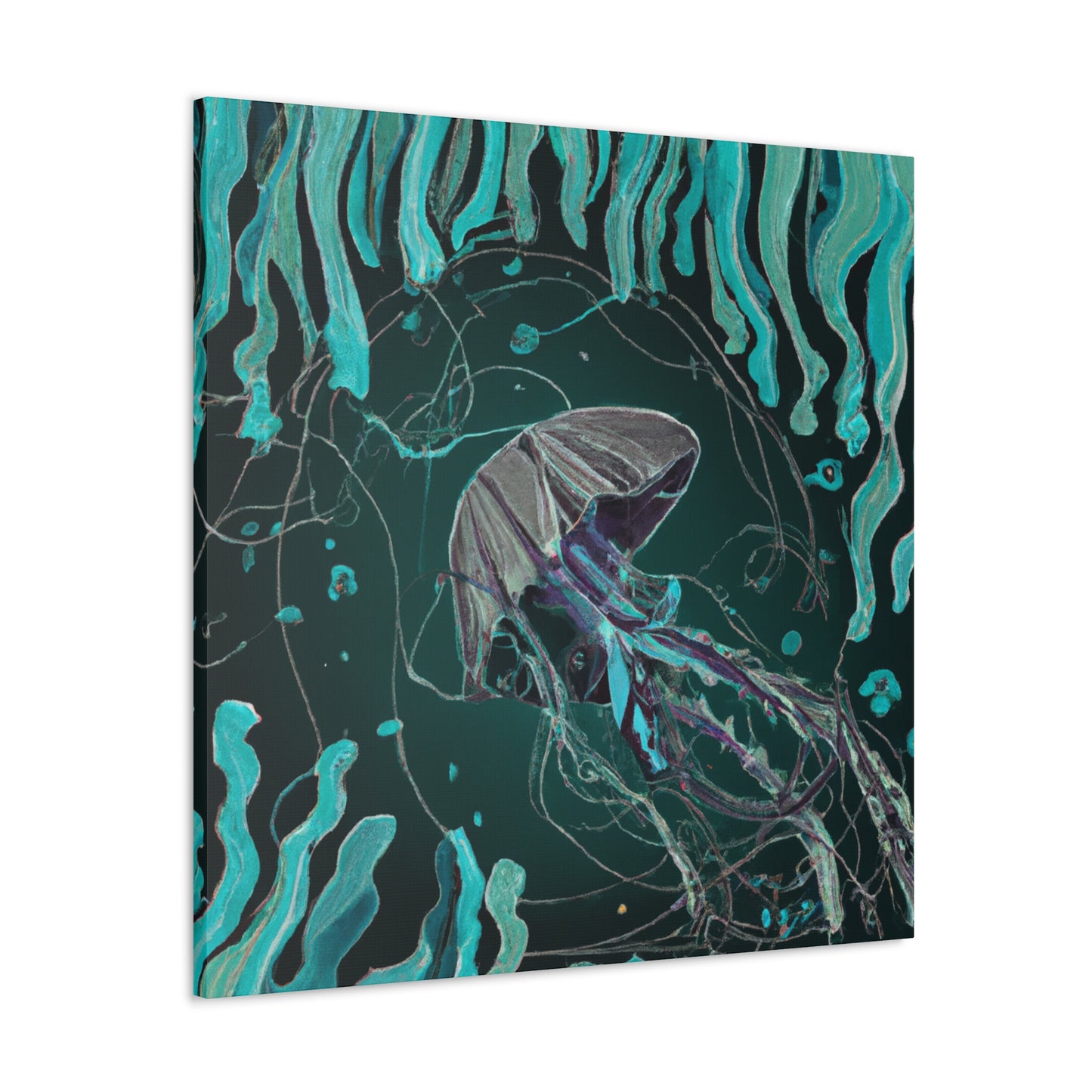 Jellyfish Art Deco - Canvas