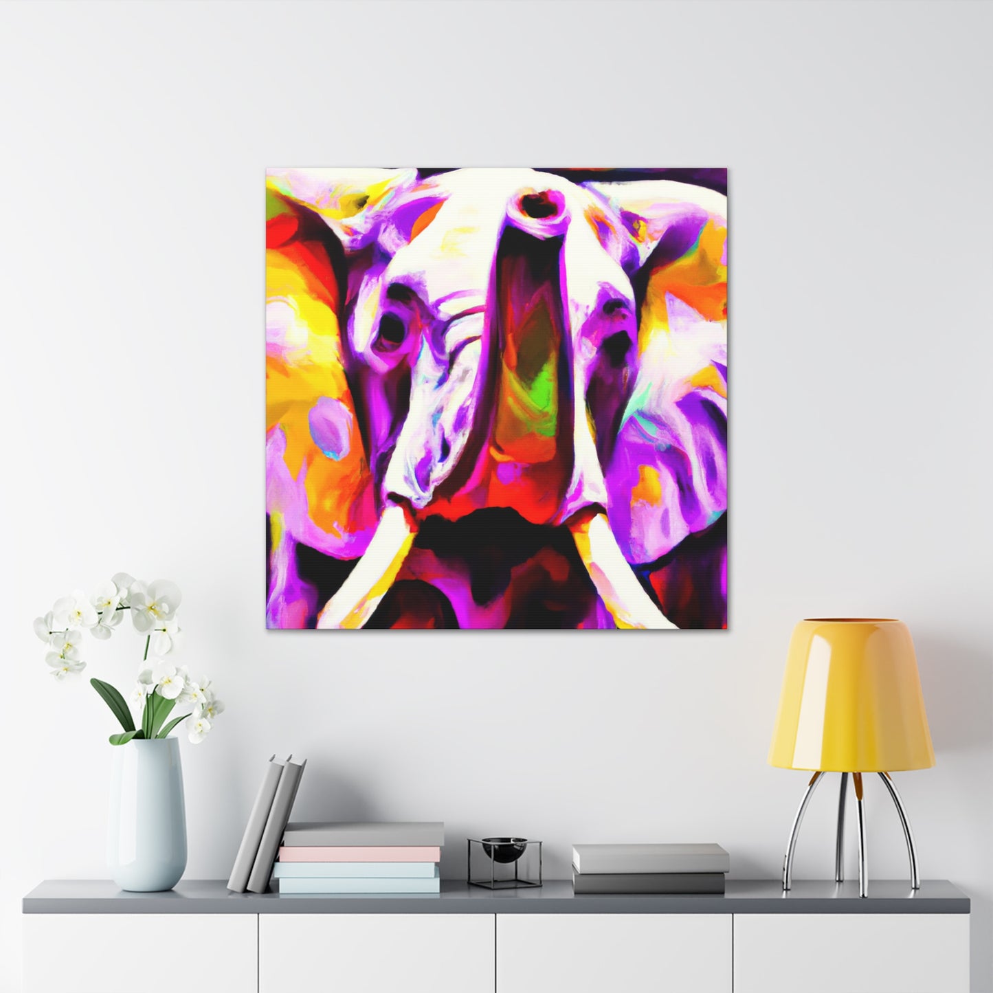 "Elephant's Silent Majesty" - Canvas