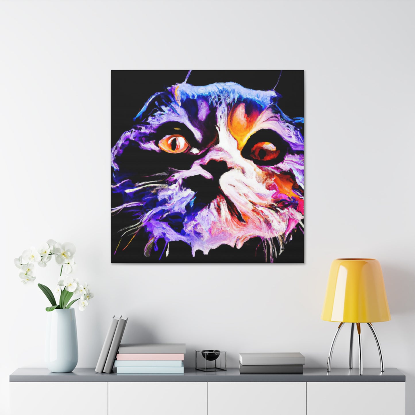 "Scottish Fold Snugglepuss" - Canvas