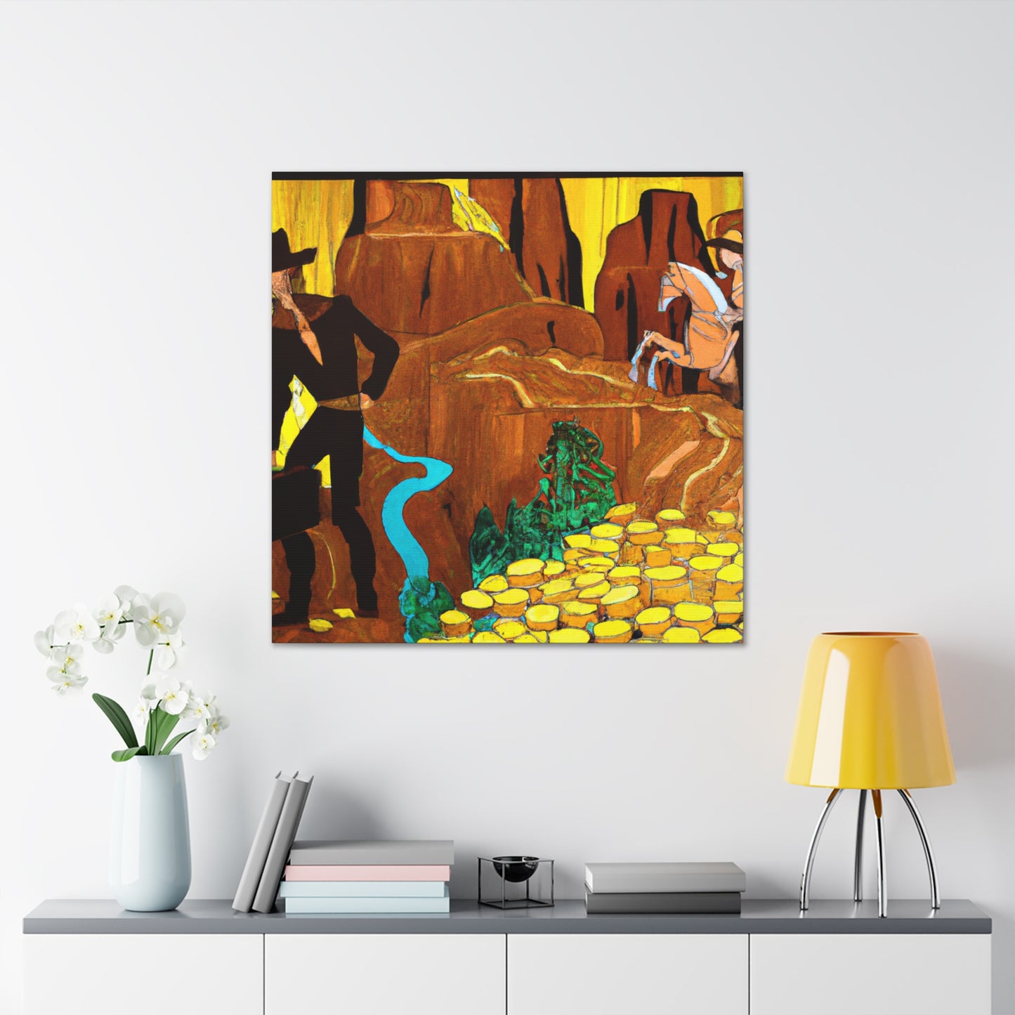 Golden Underworld Mine - Canvas