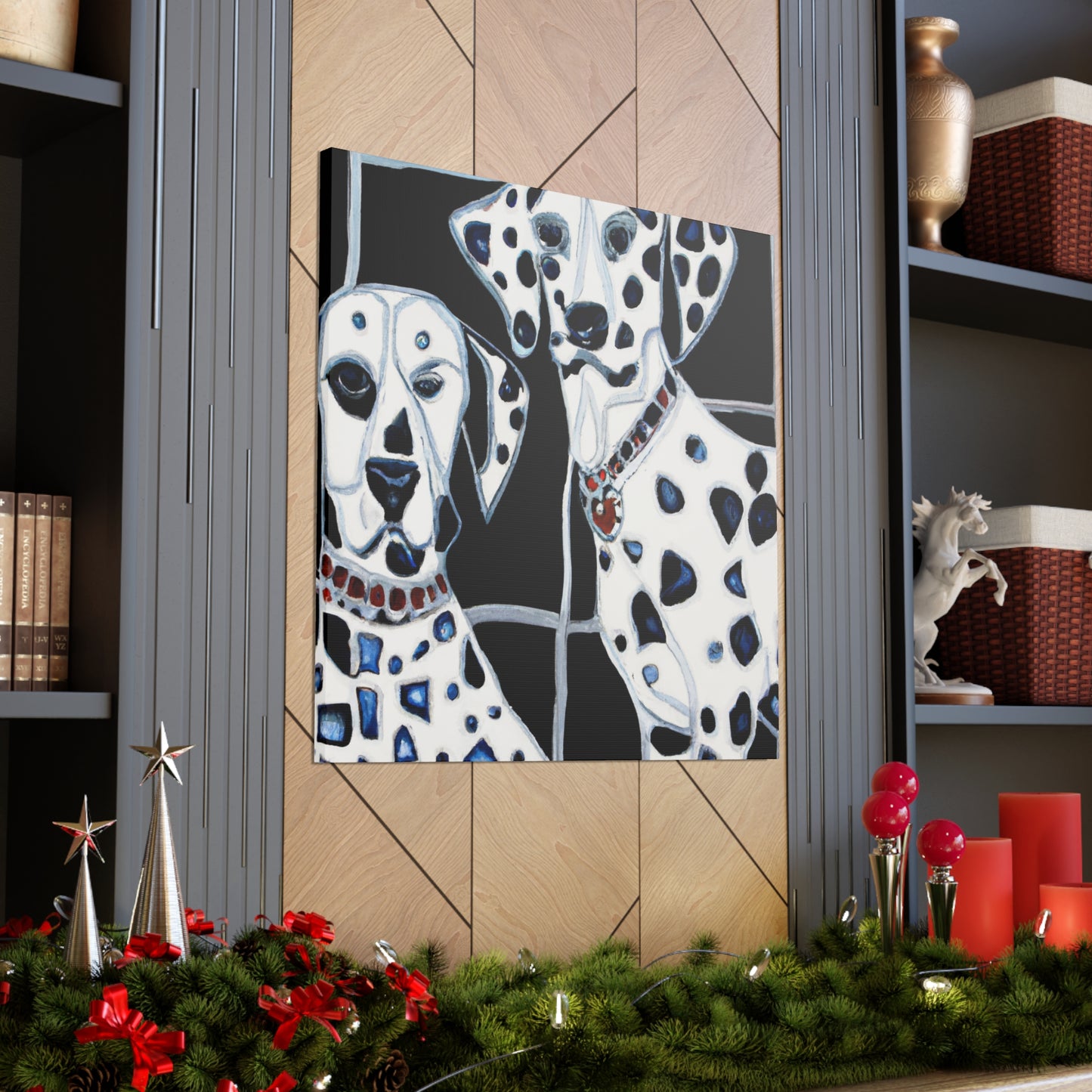 "Dalmatian in Deco." - Canvas