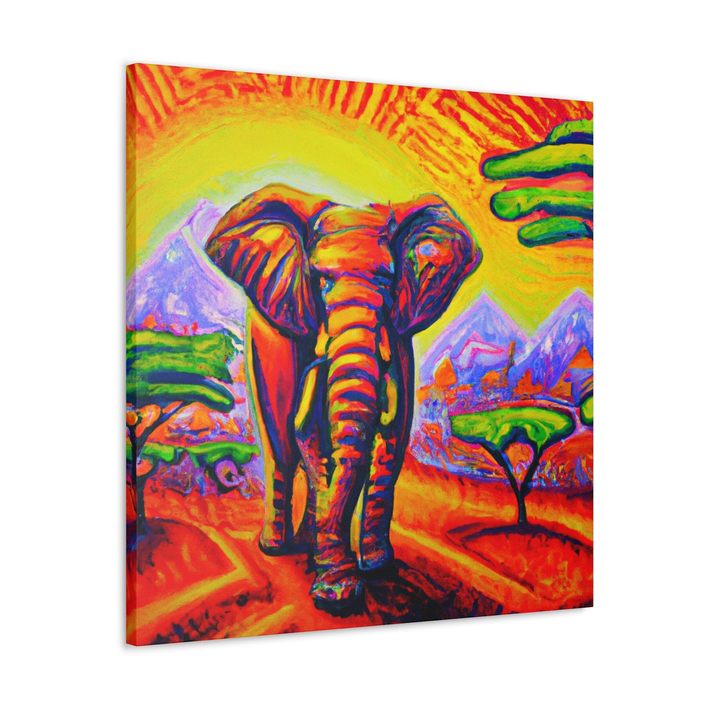 "Elephant in the City" - Canvas