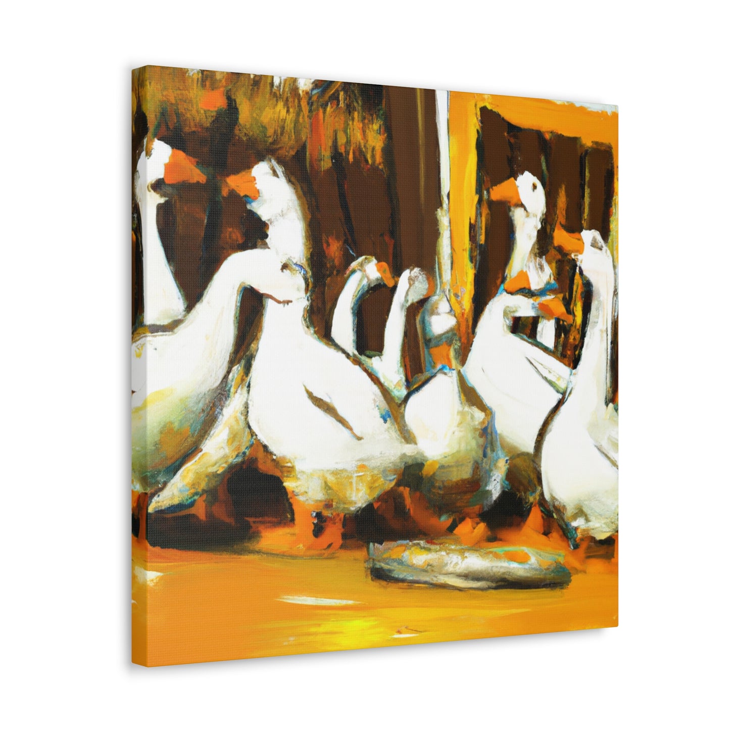 "Geese Amongst Clouds" - Canvas