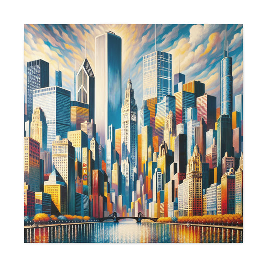 "Urban Vibrancy: Chicago Revived" - Canvas