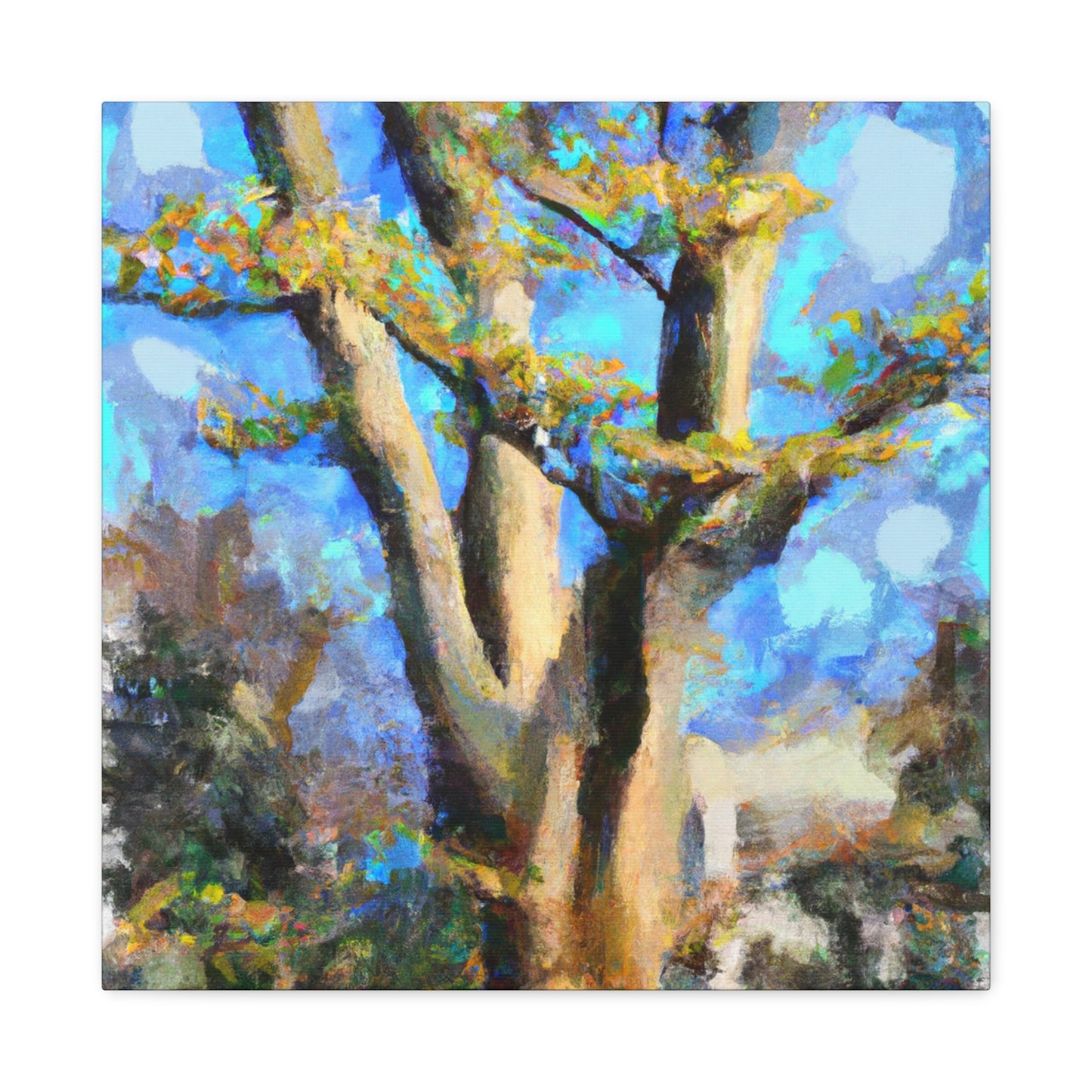 Beech Tree Reflection. - Canvas