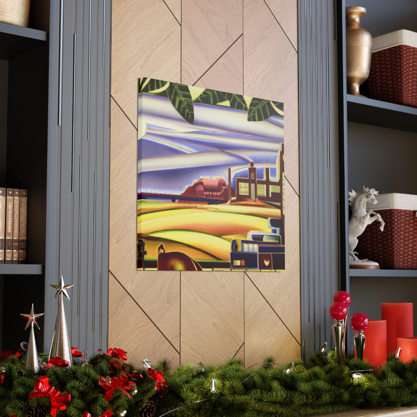 "Countryside in Art Deco" - Canvas