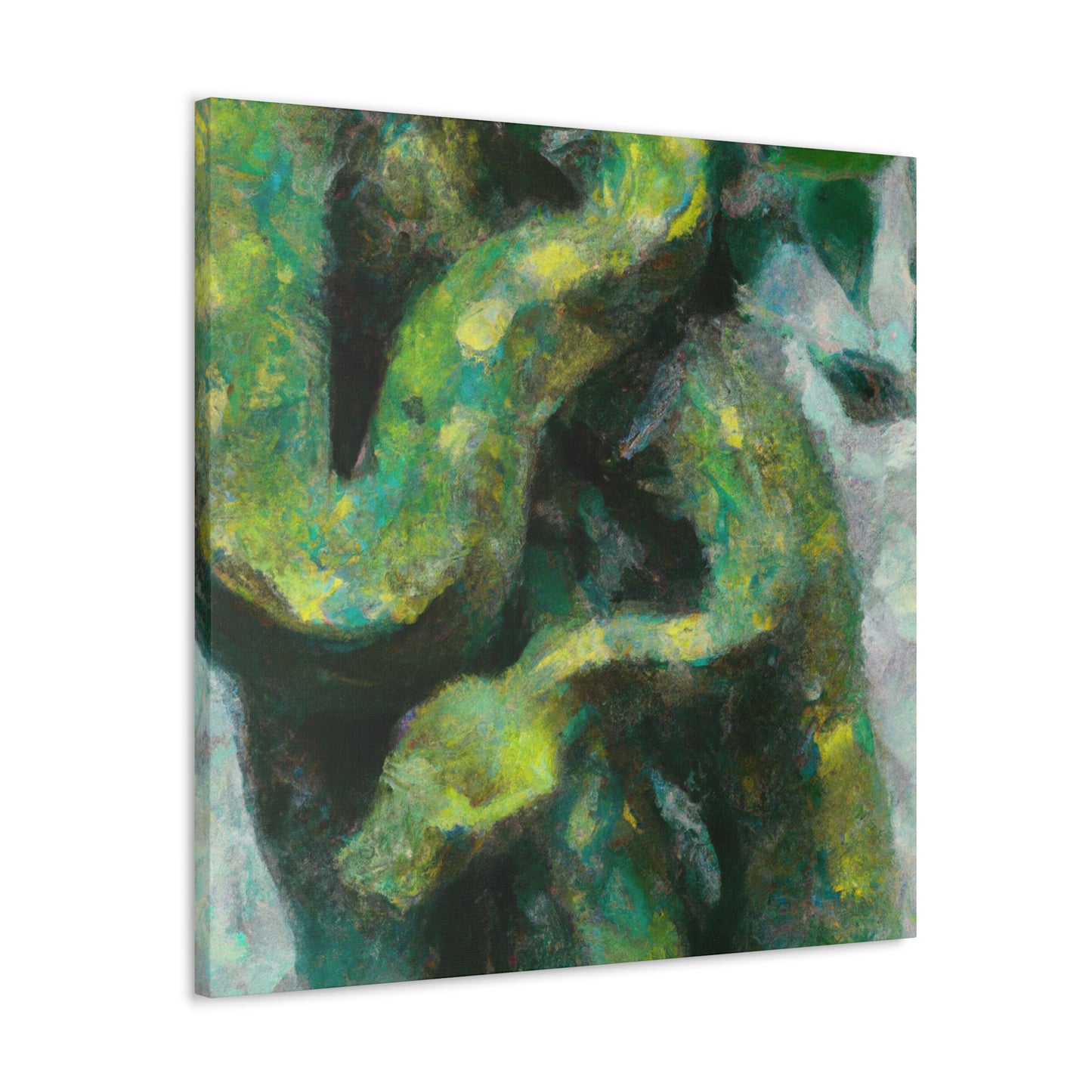 "Green Tree Python Vista" - Canvas