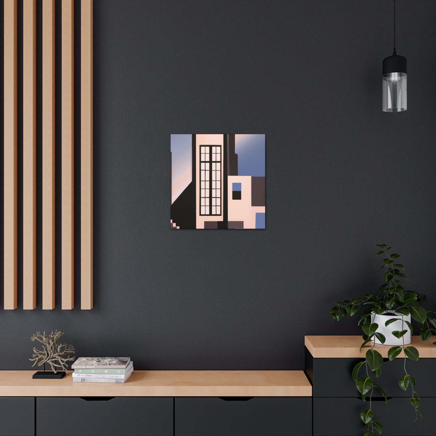 "Minimalist Art Deco Beauty" - Canvas