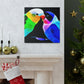 Lovebirds in Moonlight - Canvas