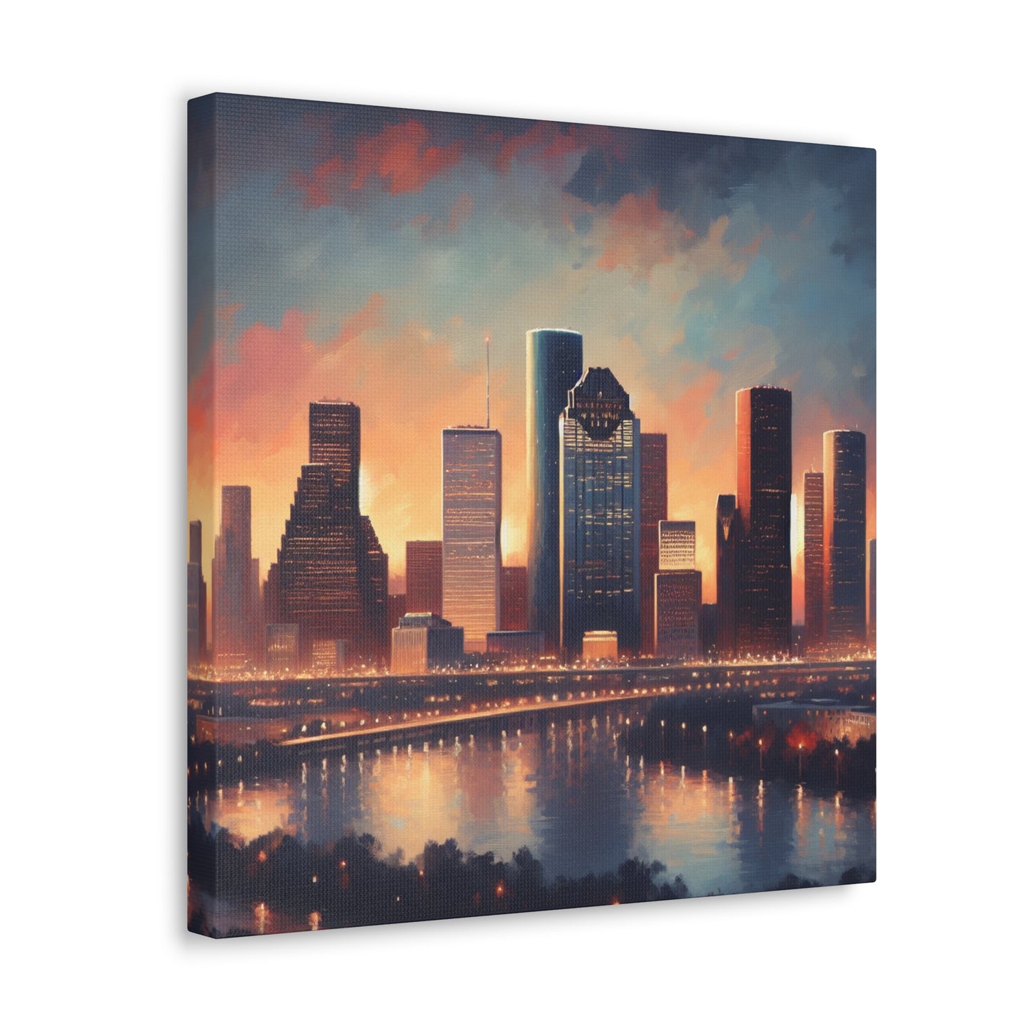 Urban Vortex: Houston Perspective - Canvas