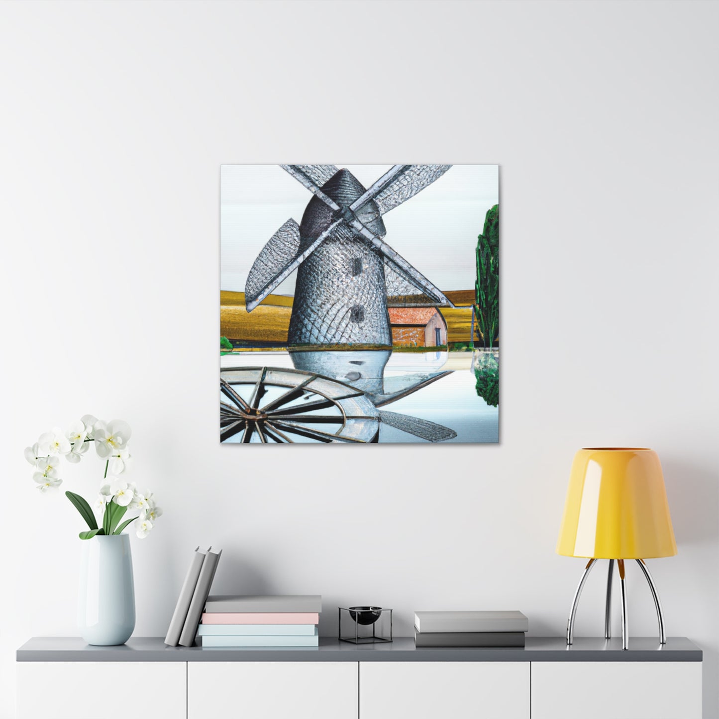 Windmill in Starlight - Canvas