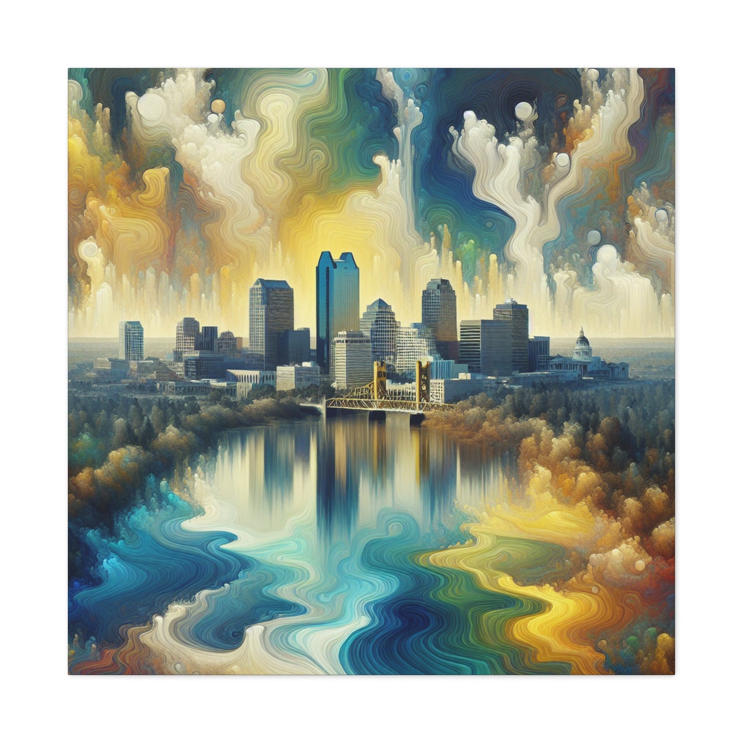 Golden Sacramento Elegance - Canvas