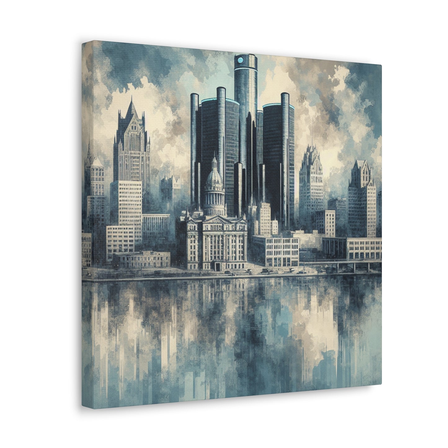 "Resplendent Detroit Reverie" - Canvas