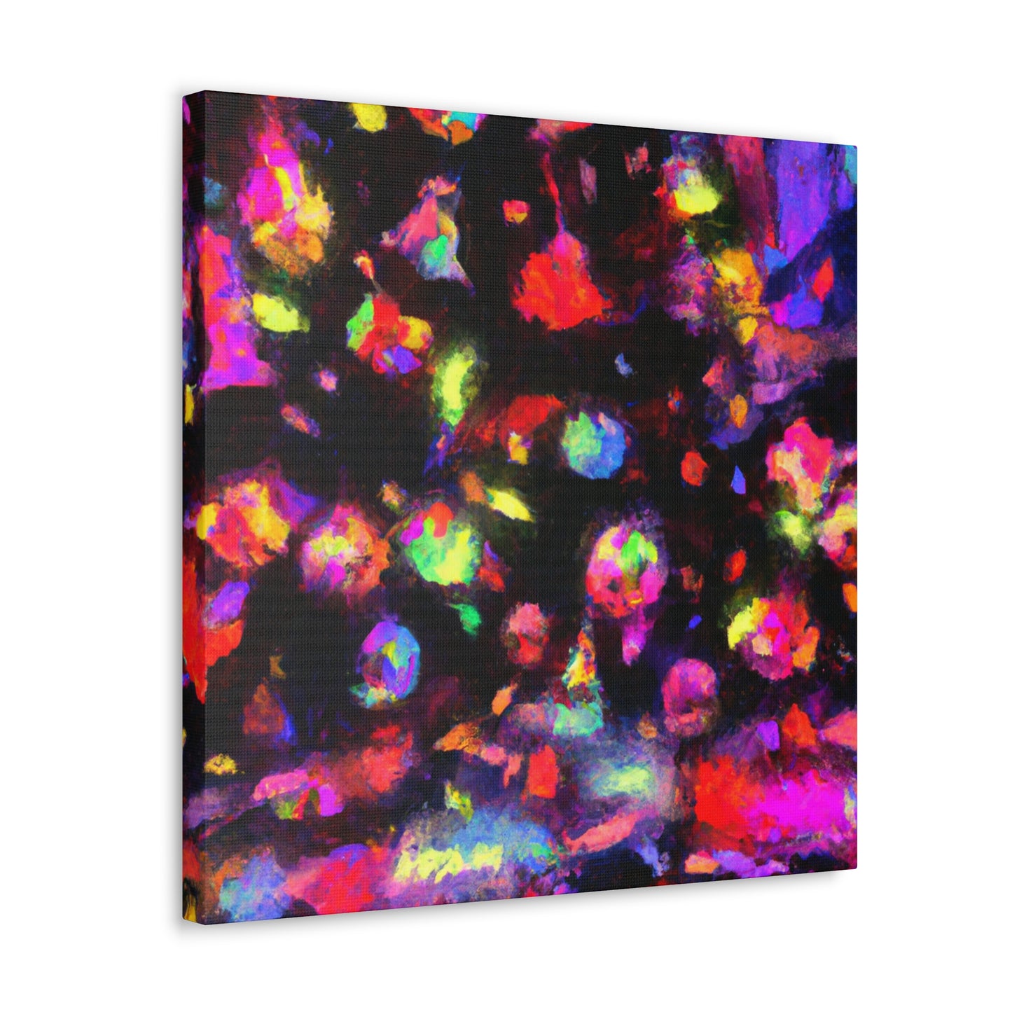 "Christmas Lights Impressionism" - Canvas