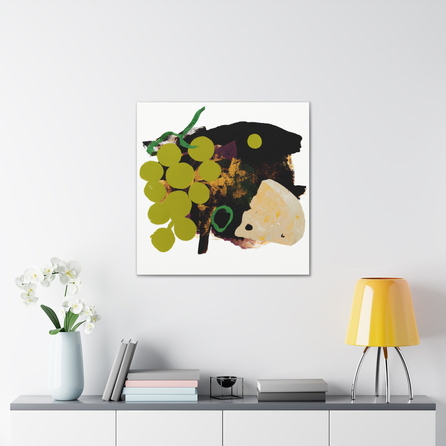 Cheese and Grapes Vivant - Canvas