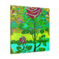 "Rose at Dusk Impression" - Canvas