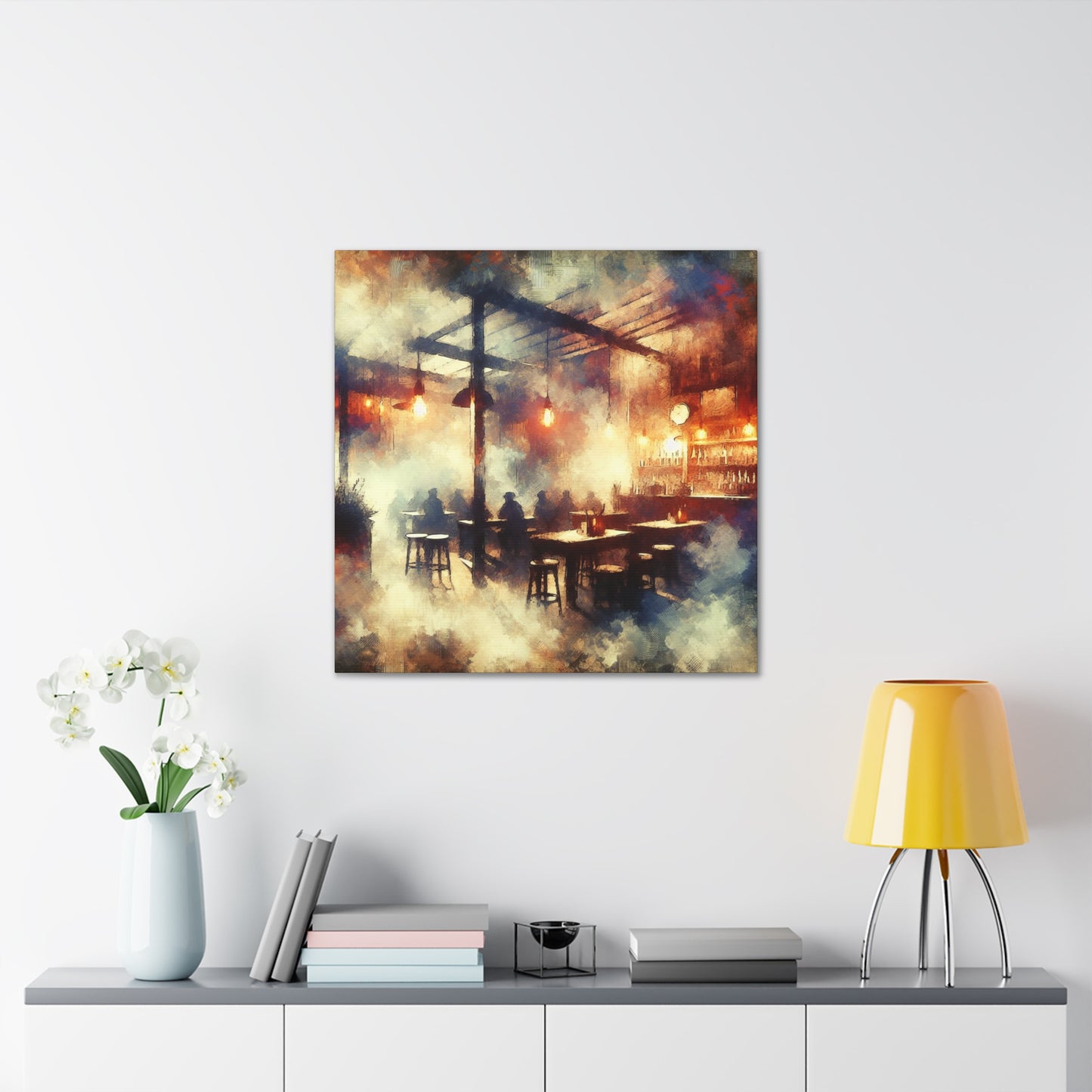 "Enigmatic Haze at Dusk" - Canvas