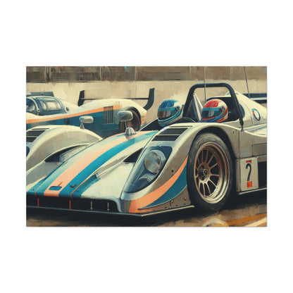 Velocity Unleashed: Hyperrealistic Racecar - Canvas