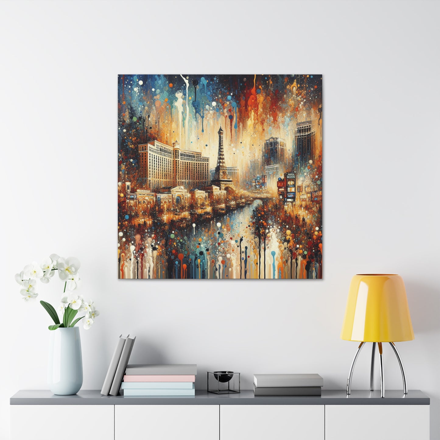 Whimsical Casino Reflections - Canvas