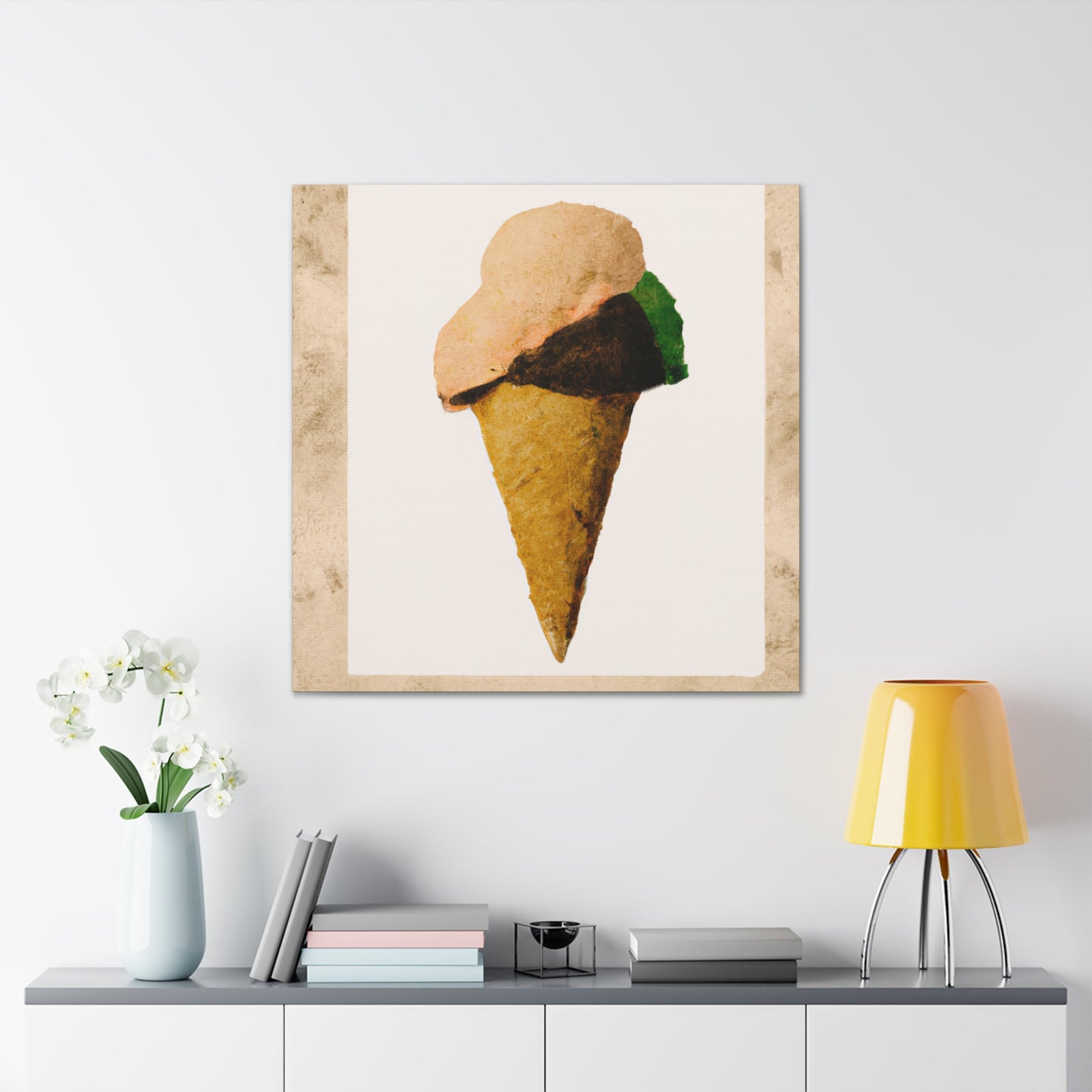 Ice Cream in Bloom - Canvas