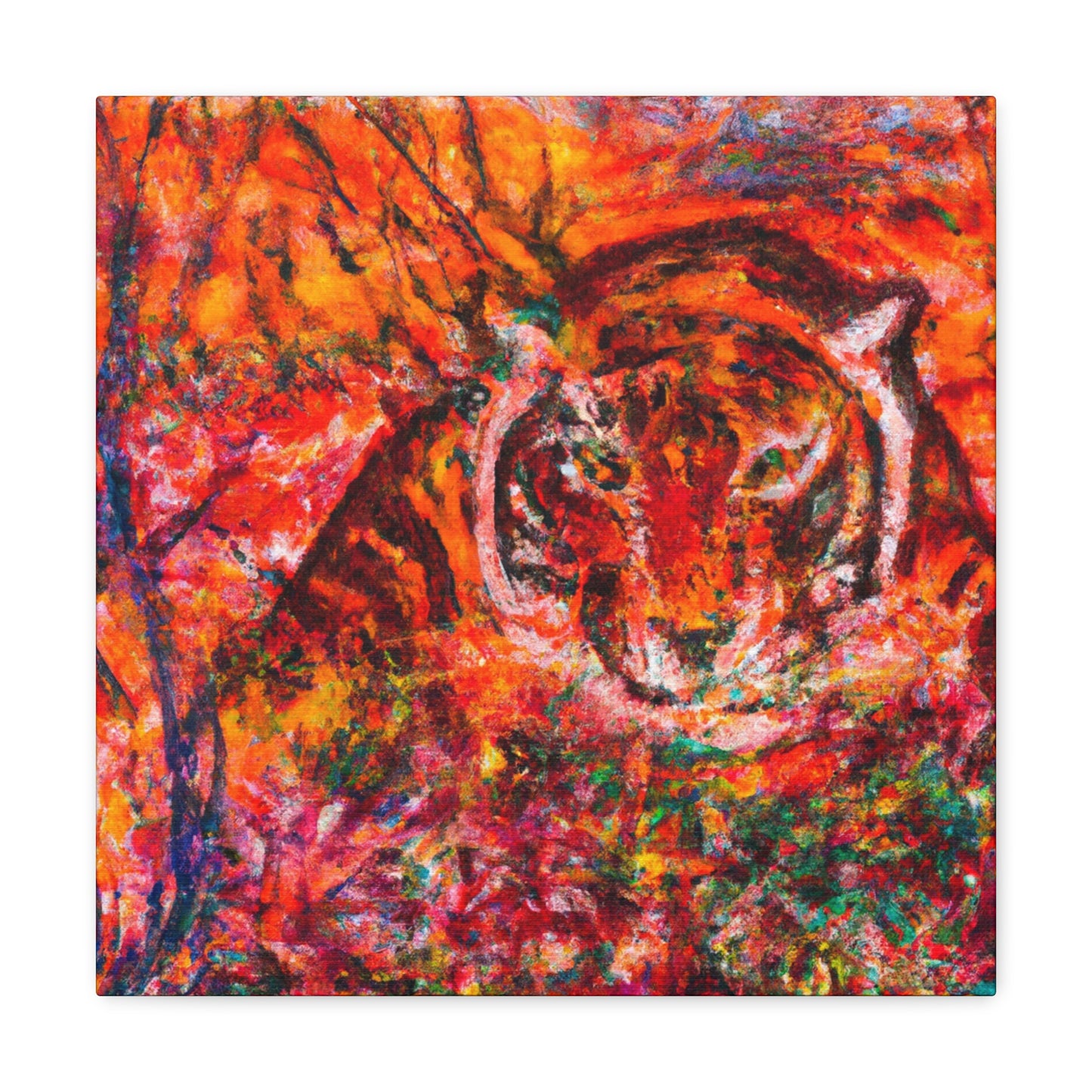 Tiger in Impressionism - Canvas