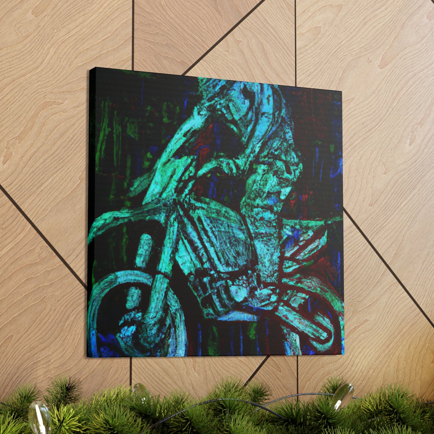 Motorcycle Racing Radiance - Canvas